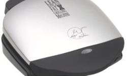 Selling off my George Foreman Griller. Used it a few times. Still in perfect working condition. Comes with spatula. Great for making healthy fat free meals.
 
Details:
Sleek metallic electric grill helps eliminate fat from meats
Features nonstick,