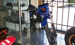 THIS 50CC 2STOCK WOULD MAKE A KID PROUD IT HAVE THIS BIKE!GOOD WAY TO START A YOUNG KID !
Fast, good handling machine in stock, assembled & ready to ride! Brand new 2010 model!! Buy today & ride today! Keep your kids out of trouble & Give them something