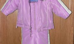 Girls 2 piece OSH KOSH snowsuit (12 months).
Gently worn.  Just freshly washed.
From a smoke-free, pet-free home.
