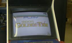 I have here a used Golden Tee Fore! 2005 Coors Light Edition arcade unit.  The unit needs a new hard drive and Boot Rom that can be purchased on eBay for $40.
I am asking a low price of $150 because my wife hates this thing sitting in our garage, and I
