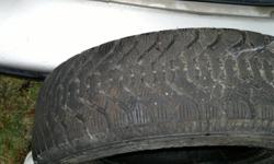 I have a set of 4 Goodyear Nordic Winter tires. Used only one winter season! Lots of tread left. Great tires but I got a new vehicle with larger tires. $200. The tires look better put I just pulled them out of storage and haven't cleaned off the dirt