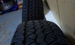 I have 2 original equipment tires, GoodYear Rangler 245/75/16 all season that came off my 03 Ranger. Lots of tread left. Still measure 11/32.   Price is for the 2 tires.  **  If the ad is still up, the tires are still available.  **
