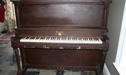 Gourlay (Toronto, Canada) Upright Piano. My daughter learned to play on this piano. Wood trim along front is chipped (see photos) but nice detailed columns. Great piano for a beginner - and the price is right :)
2012 should be the year that you finally
