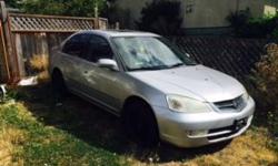 Make
Acura
Model
EL
Year
2002
Colour
Silver
kms
236000
Trans
Manual
4 door 2002 Acura EL 1.7L, new brakes & calipers, new battery, recent alignment, regular oil changes. Black rims, tinted windows, low profile tires, power windows, heated leather seats,