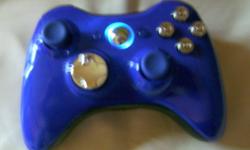 THIS THE COOLEST LOOKING CONTROLLER ANYWHERE
 BULLET BUTTONS CHROME D PAD HIGH GLOSS BLUE
 USED ON LINE LIVE NO DETECTION SIMPLE TO USE
  JUST HIT SYNCH BUTTON AND PICK 1 OF 10 PRESET
  GREAT LAST MINUTE  PRESENT FOR ANY GAMER WANT TO SELL FAST MIGHT