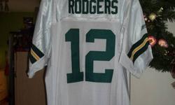 S O L D
GREEN ONE SOLD....1
LEFT>>>>>>>>>>
I have 2 brand new with tags still in tact, Aaron Rodgers NFL jerseys for sale size XL>>>>Packers are 12-0 and counting and will most likely go unbeaten this season............these won't last the