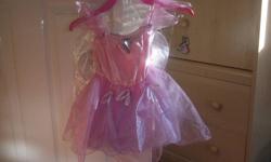 Girls, size 2T pink princess costume with wings.  Never worn.