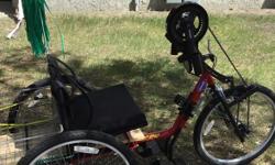 Do you have mobility issues? Feel the JOY once again. Still wish you could ride a bike or trike, but having knee, hip or joint issues. Then this handcycle would be for you. Once again feel the freedom of riding. Invacare Excelerator XLT Handcycle with 7
