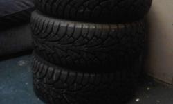 Only one winter. Hankook 225 45R17 I-Pike.These tires are in excellent condition and were only used for a very short period of time. Looking to sell all 4 tires for $400.00 Bonus 1 aluminum rim no charge. Guelph.
Contact Mike