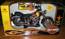 still in sealed box, never been open and played, son got it as gift but he is not into harley davidson.
 
might bikes features: headlight, tail-light, music, forward drive, left-right turning. aged 4+
 
SMOKE FREE/ PET FREE home, west mountain hamilton.