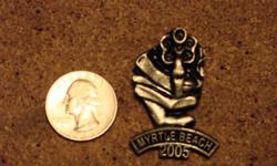 Harley Davidson Rocker pin style Myrtle Beach 2005 with a Hand Pointing A Five Shooter. Really nice detail work on this one!
Many other pins & Harley items of all kinds available.
WE HAVE LOOSE GEMS & JEWELRY, ANTIQUES & COLLECTIBLES, AS WELL AS HOUSE