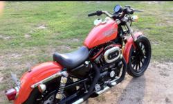Registered 883, with 1200 kit. Low mileage for a Sportster, most have 70k+ . Fully customized, lots of black powdercoating, Screaming Eagle slip ons sound great. $6500, may entertain trades for Suburban, Yukon XL, 20-24' enclosed trailer, Can-Am Renegade