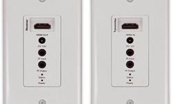WhateverYouWant.ca... HST Included.... Brand New & In-Stock! This Single Cat5e/6 Wall Plate Extender includes transmitter and receiver. Transmitters combine HDMI video, audio and control signals, then transmit them through single CAT5e cable. Receivers
