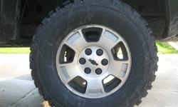 These tires are brand new not even 100kms on them they are over 1400 brand new, selling with the rims for $1400 rims are 2009 6 bolt chevy 1500