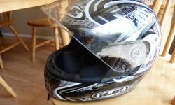 Childs motorcycle helmet, no accidents just grown out of it.