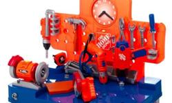 Why should Dad have all the fun of working with 
a good set of power tools? In this entertaining and impressively
comprehensive set of gear from Home Depot, kids
can get in on some of the hardware action.
 
It features a circular saw, power drill,