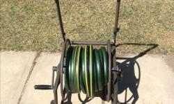 * Good condition
* Two 50' Yardworks Heavy-Duty Hose
* Asking $30 for the Reel, $15 for one separate hose or $40 for everything