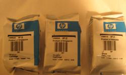 I have both HP 21 and HP22 ink cartridges for sale.
I have HP brand and a generic compatible brand
there are a total of  HP21 - 12 units (1 HP and 11 generic)
HP 22 - 6 units (2 HP and 4 generic)
all are brand new in unopened packages.  I am no longer