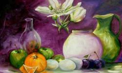 HUGE ORIGINAL PAINTING
SUPER UPGRADES TO YOUR DINNING or KITCHEN
Enormous size modern gallery impressionism!
"...Magic still life ... "
F A N T A S T I C soft texture palette by knife and brush
" MAGIC FLOWERS " REGISTERED TRADE MARK by ELKA # 2133