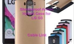 Hybrid Shockproof Armor Rugged Matt Case for LG Optimus G3
-Made of high-quality, shockproof material to protect the phone.
-The multi-layered protection helps resist against damage to the device.
-Easy access to all buttons and ports.
-Tough yet Slim,