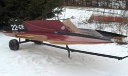 Up for sale is a Hydroplane race boat.
It measures 11'6" long and 3' wide at the bottom.
It has a brand new lexan windsheild but there is no steering wheel or throttle in the boat.
Boat would be great for some fun on the lake.
Any questions at all, give