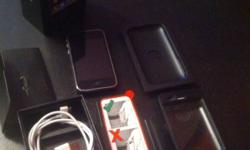 16 gb I phone 3G with otter box power cable instructions screen saver belt clip box and a new never activated sim card. The phone was a Rogers phone and is contract free. There are no scratches on screen and is still in new condition.
This ad was posted