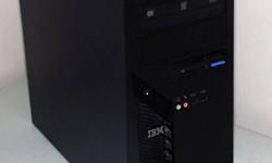 IBM desktop ( Tower ) for sale with the following specs.
 
IBM THINKCENTRE TOWER PC PENTIUM 4 HT
General Features:
Tower form factor
Microsoft Windows XP Professional.
Intel Pentium 4 Hyper Threading 3.0 GHz processor 
800 MHz FSB, 1 MB L2 cache, Intel