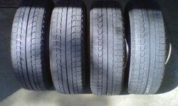 4 Michelin X-Ice Xi2 ice and snow tires (no rims).
P18565R15
29,000 km on them
Paid $640.00 new
Asking $325.00
 
Call 519-362-0422