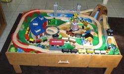 Complete train set and table looking for a new home for hours of fun and imaginary play!
Gently used and very much loved.