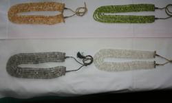 Beaded and faceted gemstone necklaces. 150 each FIRM or 775 for the whole lot. I am a gemstone wholesaler and am going out of business. These were my show pieces and are the last of the LOT. retail from 300-1000, check it out. MUST SEE!!!
Peridot, Smokey