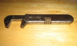 Indian Motocycles Wrench
 
Hendee Manufacturing Company, Springfield Mass, 1900
 
Very Rare
 
Look at the photos and judge for yourself . This is a must have for serious Indian Owners.
 
I am negotiable and or willing to trade for something of equal or