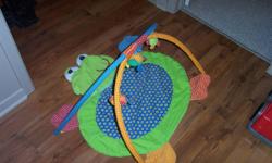 Up for sale is a like new infantino baby play gym. This comes from a clean and smoke free home. If the ad is still up then it is still available. Check our other ads for more great childrens clothes/toys etc.