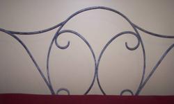 Queen Size Iron headboard and footboard for sale.  Asking $250.00 for both, with frame.