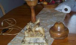 For all you collectors out there I have a deal for you this is an old ivory lamp well worth the money I am asking, this is not a joke so please serious replies only Thanks