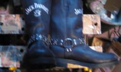 pair of 12 1/2 D Black Jack Daniel boots never worn
round toe purchased in Nashville Tenessee