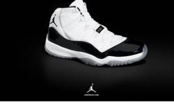 Brand new in box, I have 2 pairs of the Concords in size 9 left. Anyone that wants these Jordans and didn't preorder. I got 2 size 9s left. Will show you proof of receipt from Footlocker. These are brand new, never tried on, the box hasn't even been