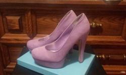 Never worn and in perfect condition. I love these I simply have no more room for all of these shoes, so I'm selling them for an amazing price. Bought online for $49.95 off of The Just Fab website (except for the pastel purple heals) and also paid