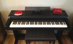 Kawai MR-170 Digital Piano for sale, well used over the years but still sounds fantastic and in good condition.
76 Key and 2 pedal piano, with additional E. Piano, Clavi, Jazz Piano, Harpsicord, Full Organ, and Vibraphone options, as well as Chorus. Great