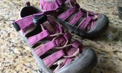 Lightly used Keen sandals size 11. Dark pink. In great condition.