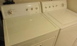 Kenmore 90 series Heavy Duty Super Capacity Washer and Dryer. In great condition, pics attached, with service maintainence done last year. Work perfectly, but have inherited a new set. Any questions, or need more pictures, please ask. Thanks much.