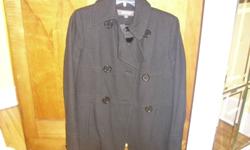 Kenneth Cole Black Coat, worn for half a winter, in excellent condition, size 4(small) 50$