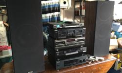 I have some stereo equip for sale - Kenwood AM-FM Stereo Receiver, Kenwood Multi CD player, pair of Vivid Loudspeakers Thunder Series TX-440, also a couple of Technics Dual Cassette decks, only one side works on each, throw in some cassettes to play, also