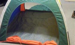 Kid's play tent for sale. Multi color. 2 doors. Size is 48" X 48" X 35" high. Great to introduce kids to camping. Good for indoors or outdoors. Only $15. We are located in Orleans. See our list of other items for sale. First come, first served.