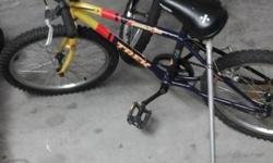 This is a customized bike, specially designed for playing bike polo! It's a super-fun game that's growing in popularity in Victoria (and around the world). Sort of like ball hockey on bikes, this game is great for kids who love to ride and this bike is a