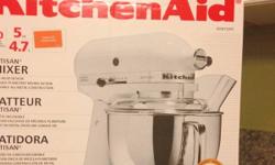 Kitchen Aid Artisan Mixer, brand new still in box, 325 watt, 10 speed, 5qt, tangerine in color. Asking price is what was paid on sale.
This ad was posted with the Kijiji Classifieds app.