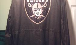 3/4 length LA Raider leather jacket. Like new condition. Size XL. $120.00 obo. Call Dave at (705)422-2198