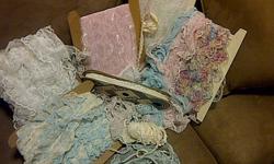 I'm selling my lace. I have a bunch of red and a couple more rolls of white which I'll find in the next couple of days!