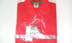 Just in time for Christmas.........
5......LACOSTE MENS POLO SHIRT- SIZE XL (7)
MADE OF THE FINEST MATERIALS & DESIGNS & THESE POLO SHIRTS ARE NO EXCEPTION.
They have never been worn and are new with the tags still attached.
PERFECT FOR ALL OF YOUR CASUAL