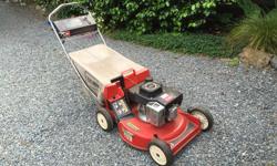 Toro lawn mower for sale. Overhead valve, 4 stroke.
Mulching/bagging. Works well. Well maintained. Starts easily.