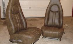 Never been used seats finished in dark brown and light brown automotive ultra leather. $500 invested. $275 O.B.O